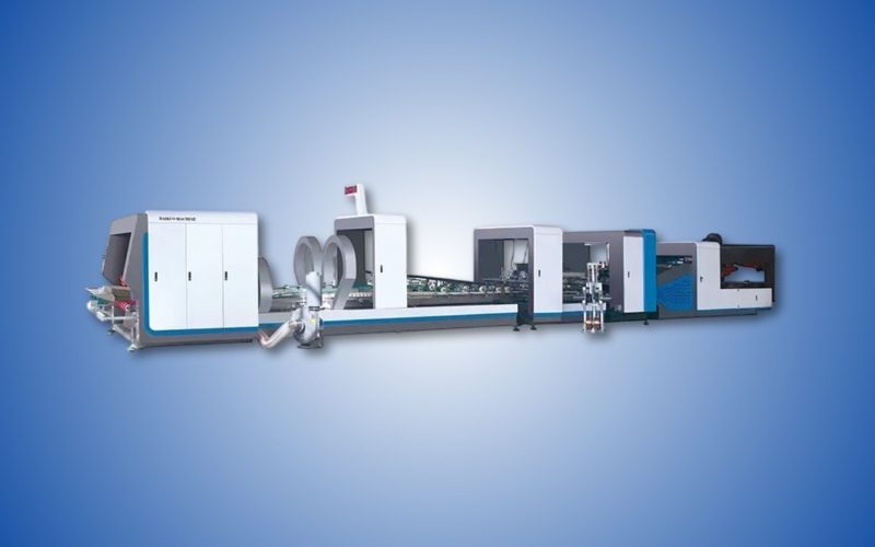 Automatic Folder Gluer & Stitcher Integrated Machine