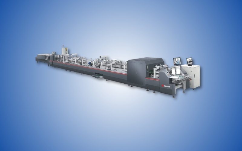 carton box gluing & floding machine